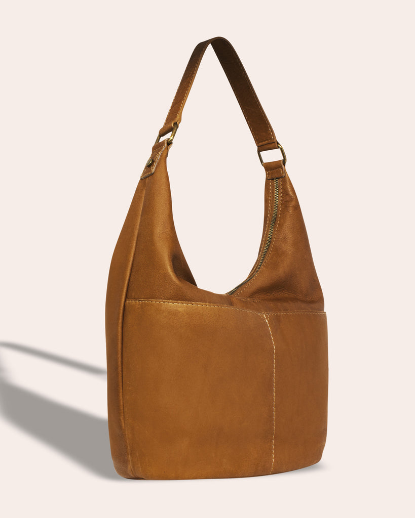 Carrie Hobo - ash grey side angle