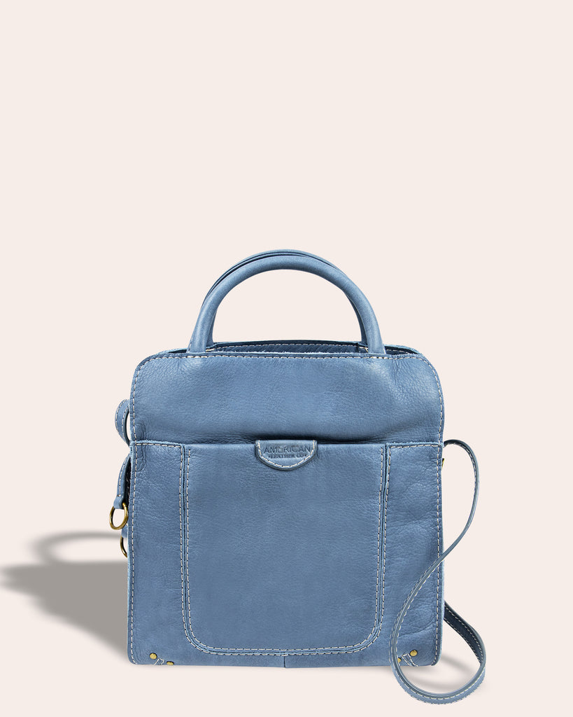 Darien Crossbody - bay blue front