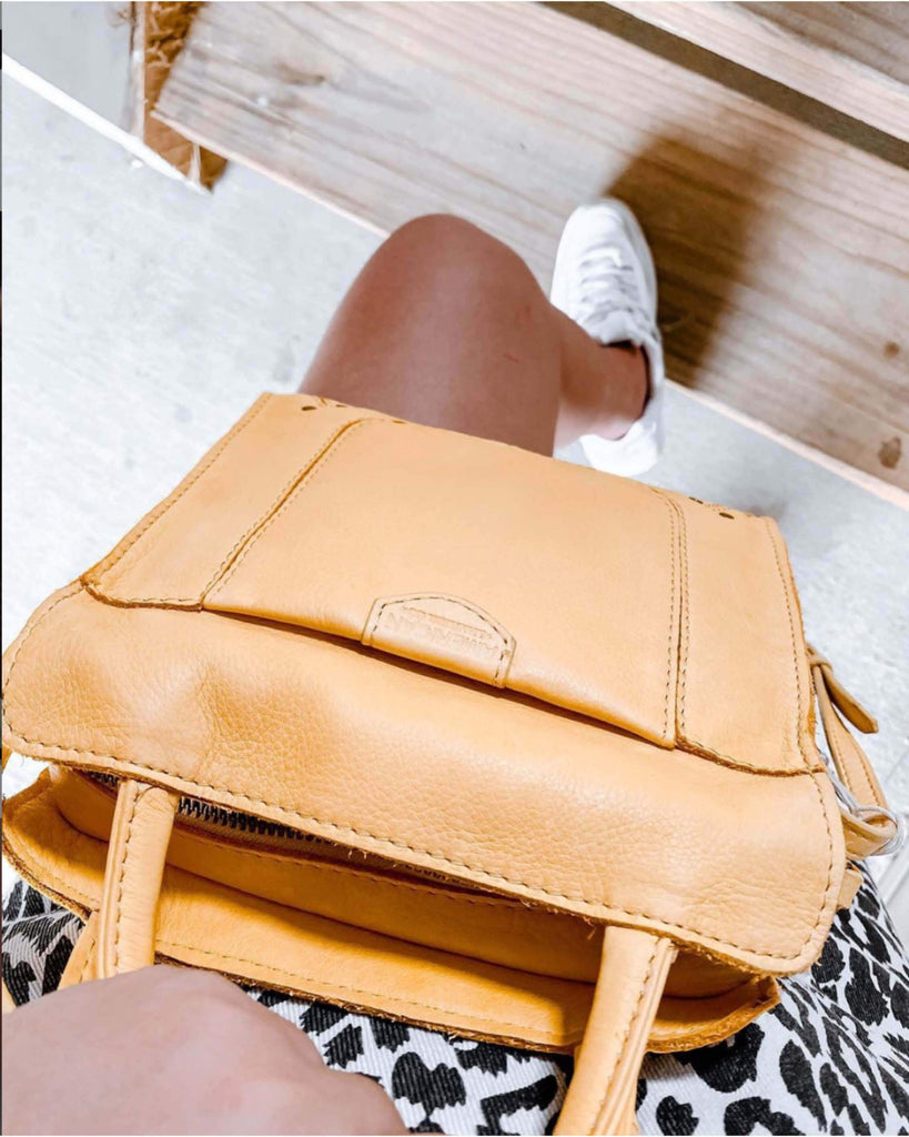 Darien Crossbody - butter rum lifestyle