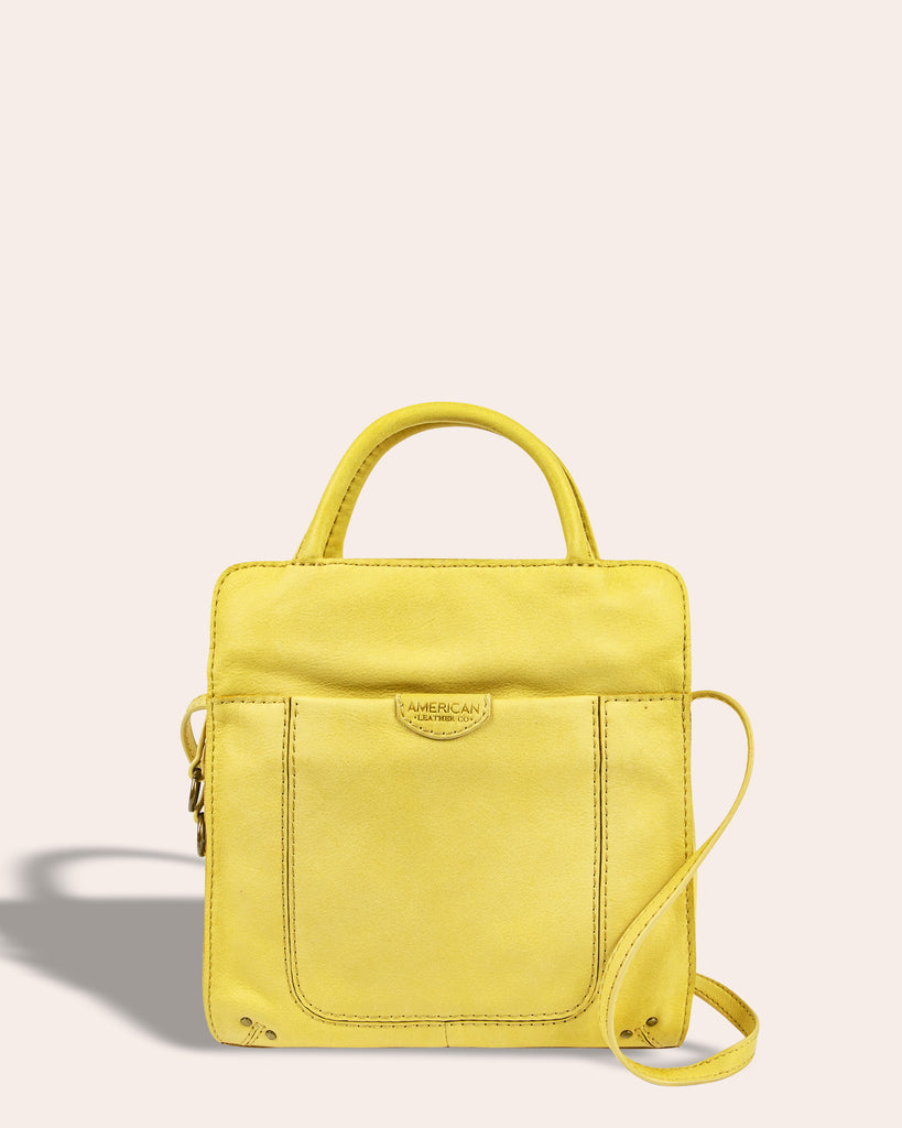 Darien Crossbody - pale yellow front