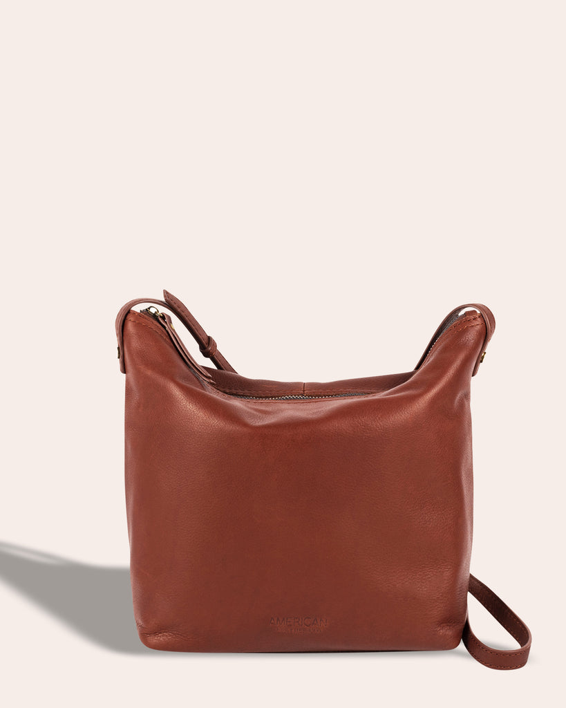 Dayton Crossbody - brandy front