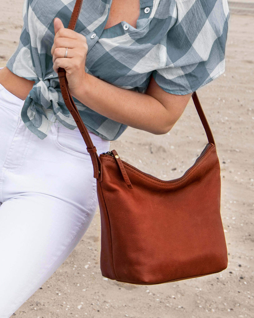 Dayton Woven Crossbody - brandy lifestyle