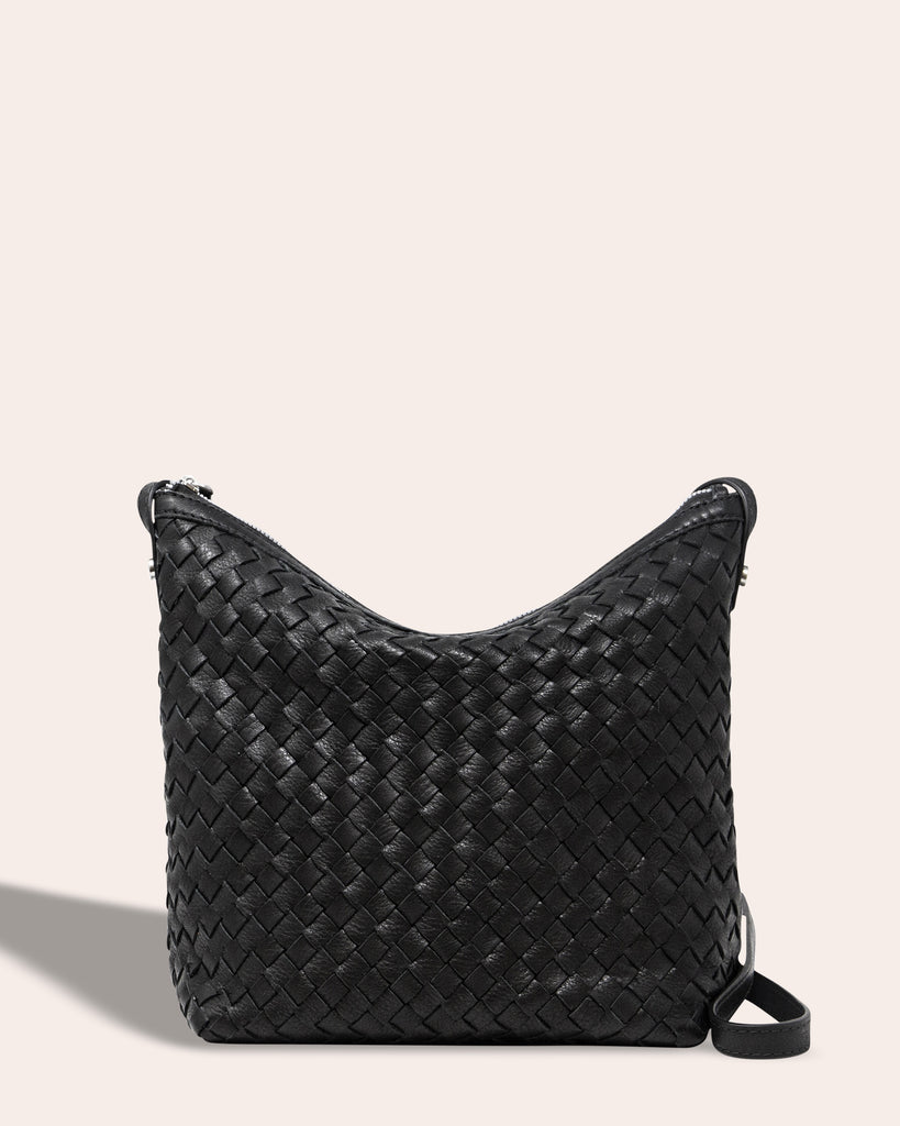 Dayton Woven Crossbody - black front