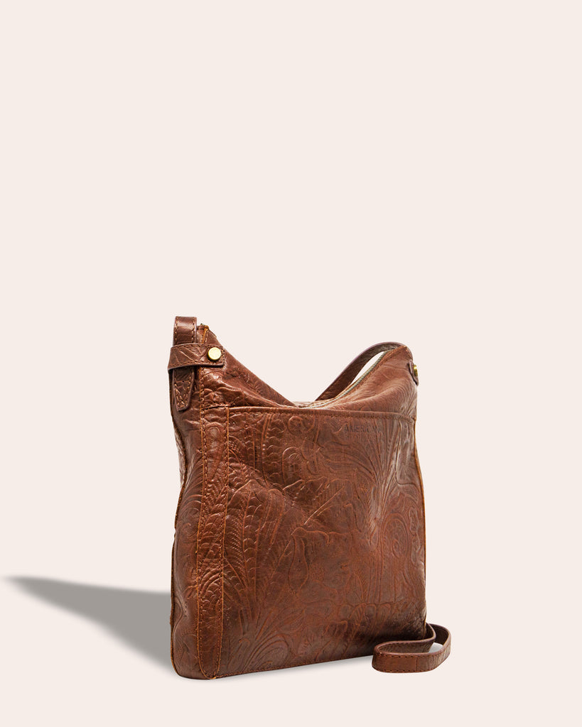 Evansville Flat Crossbody - side angle