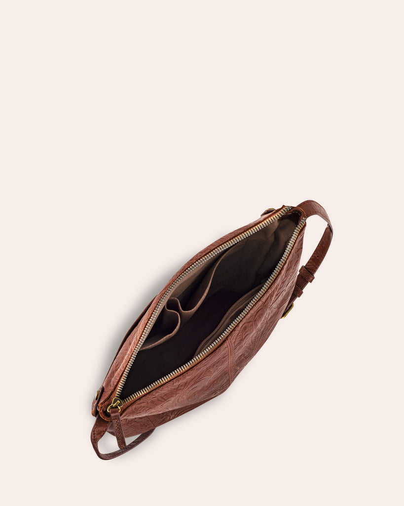 Evansville Flat Crossbody - inside
