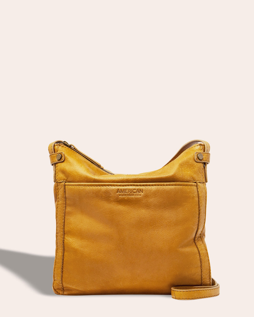 Evansville Flat Crossbody - terracotta front