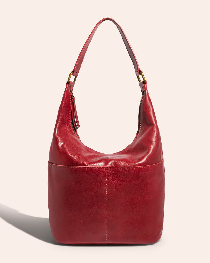 Carrie Hobo in Claret Vintage | American Leather Co.