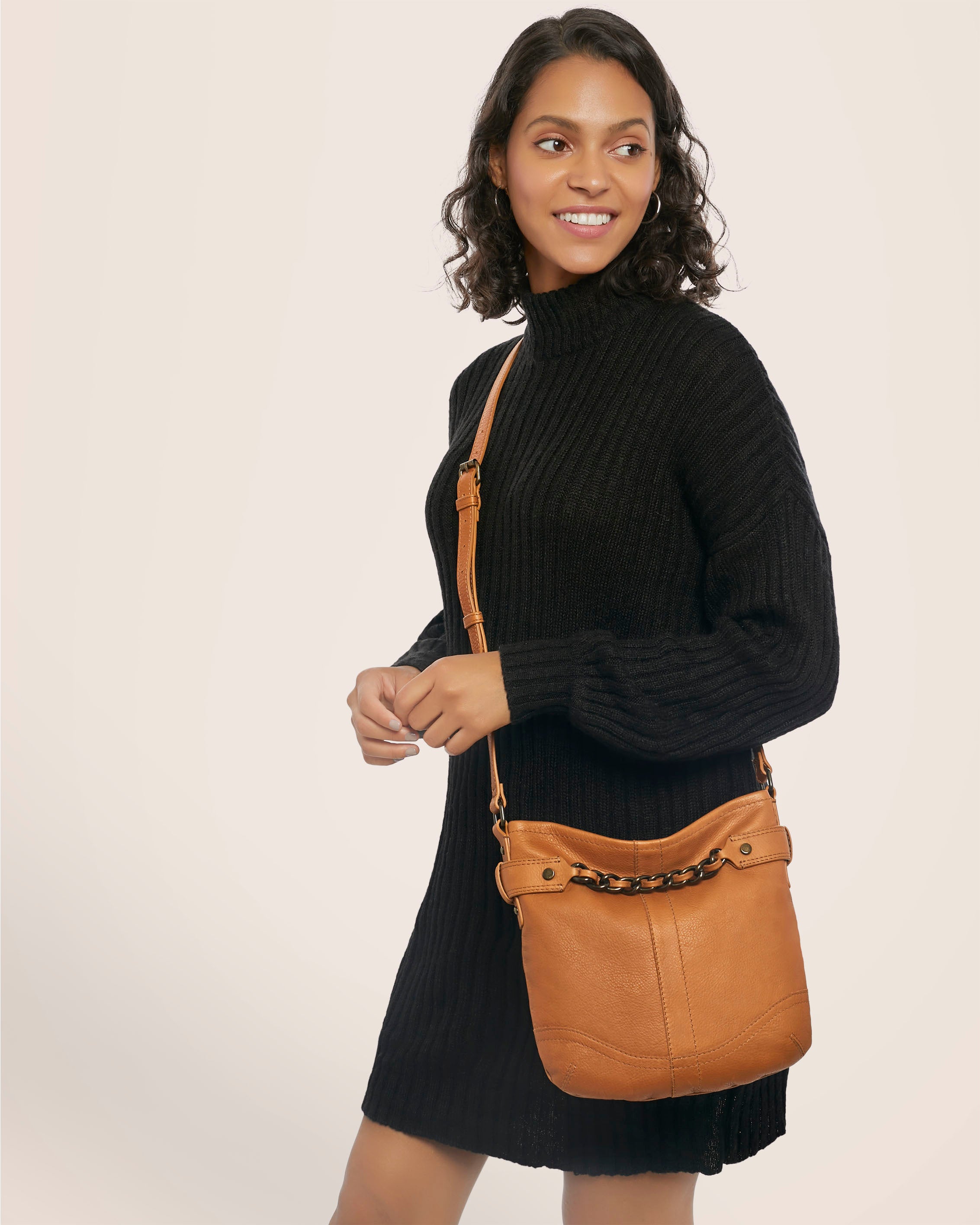 American Leather Co Elton Crossbody ,Cordovan