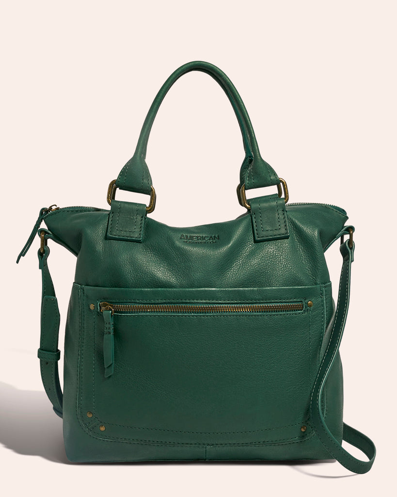 Leather Tote Bag in Hunter Green | American Leather Co.