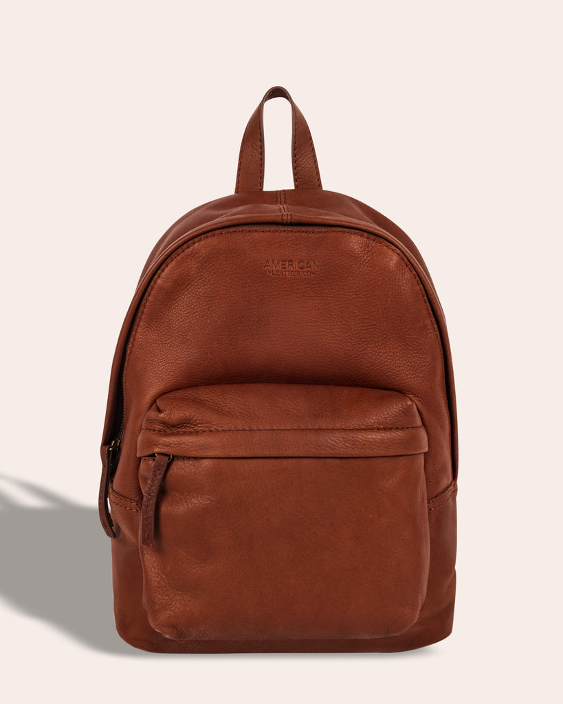 Fairfield Backpack - brandy front