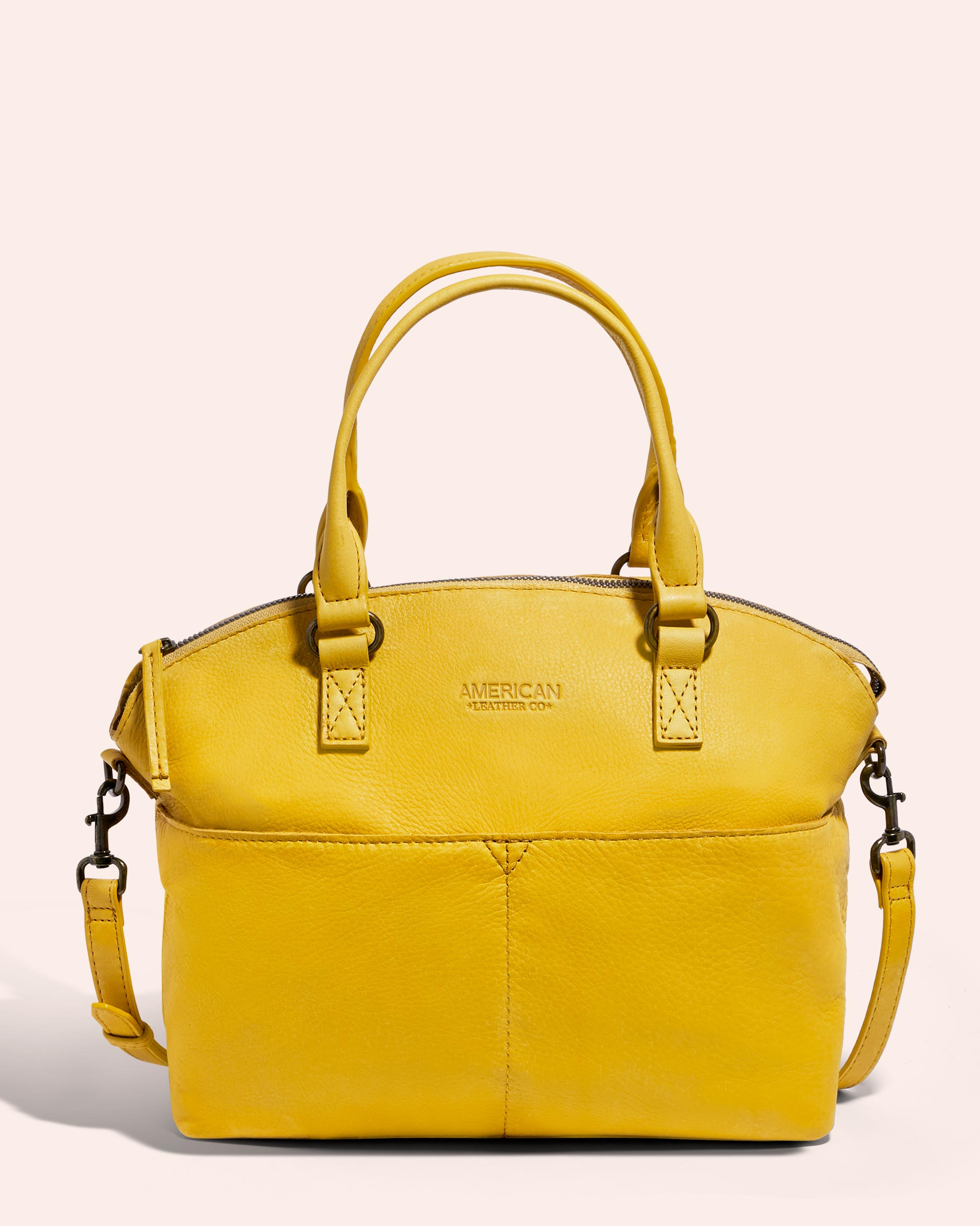 American Leather Co. Carrie Dome Satchel Butterscotch