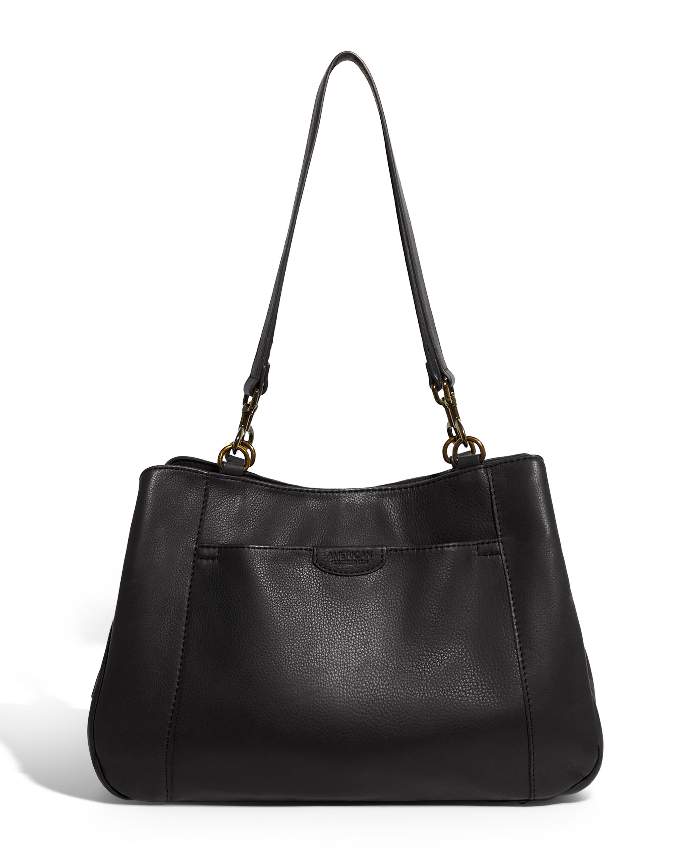 Austin East/West Satchel in Black | American Leather Co.