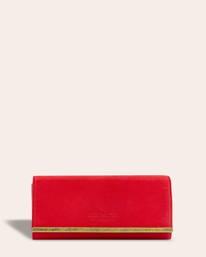 Jackson Wallet - heritage red front