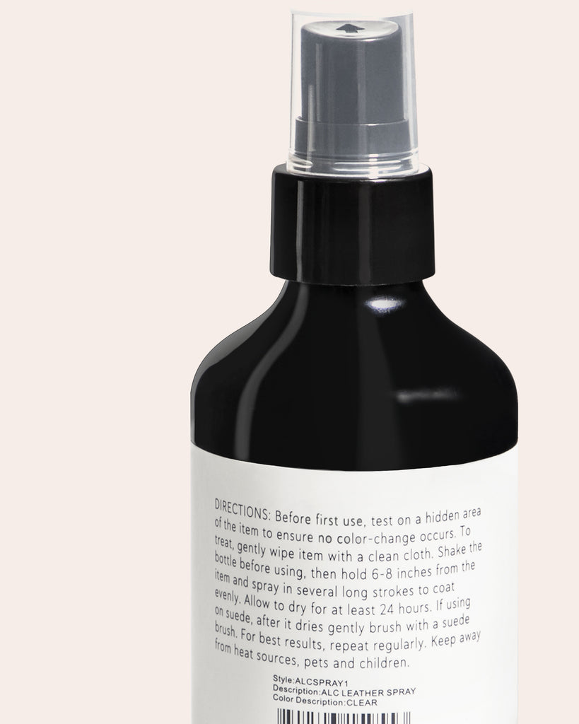 Premium Leather Protectant Spray - use directions