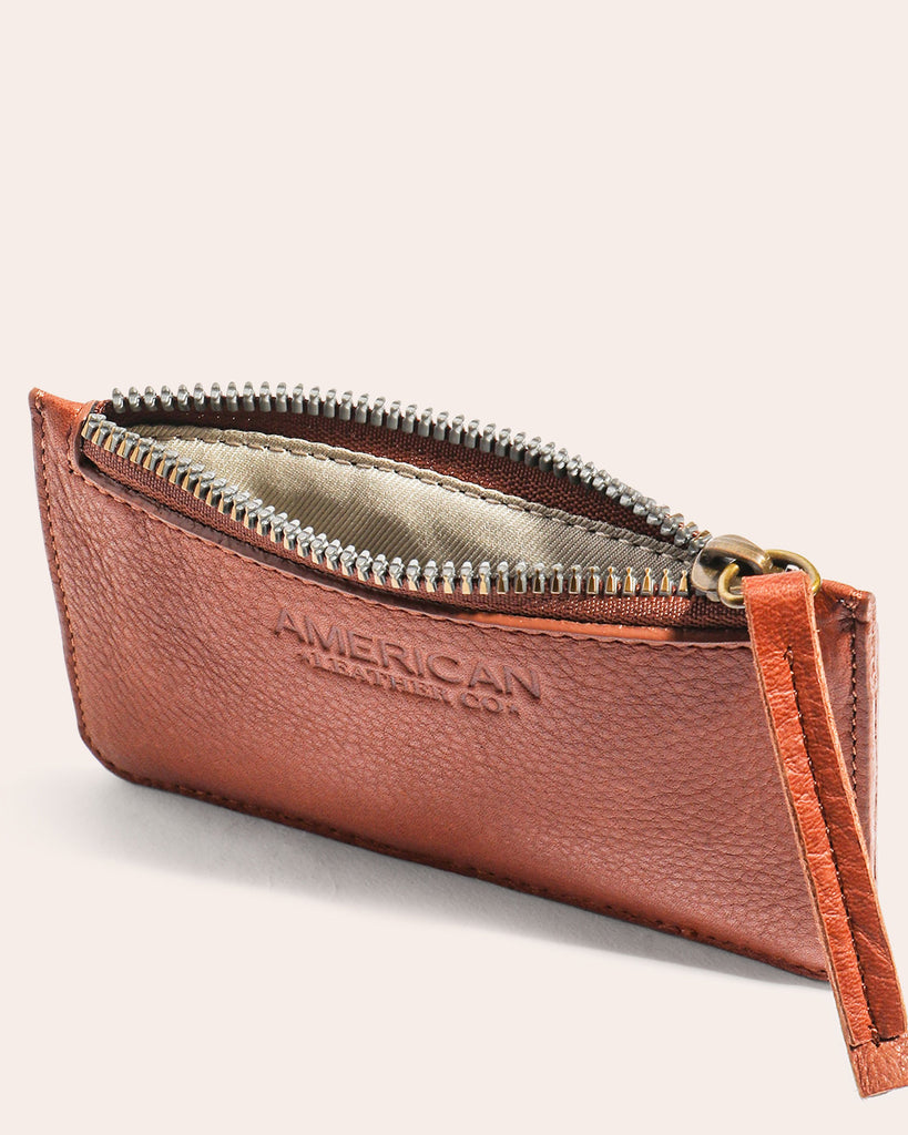 American Leather Co. Liberty Wallet With RFID Brandy - interior functionality