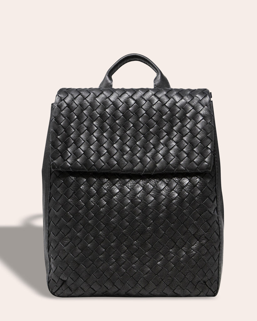 Liberty Woven Backpack - black front