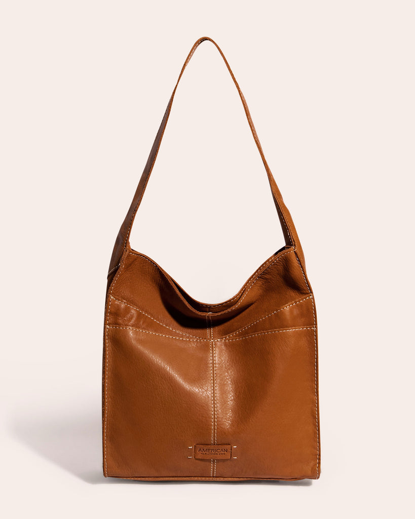 American Leather Co. Lincoln Hobo - cafe latte front