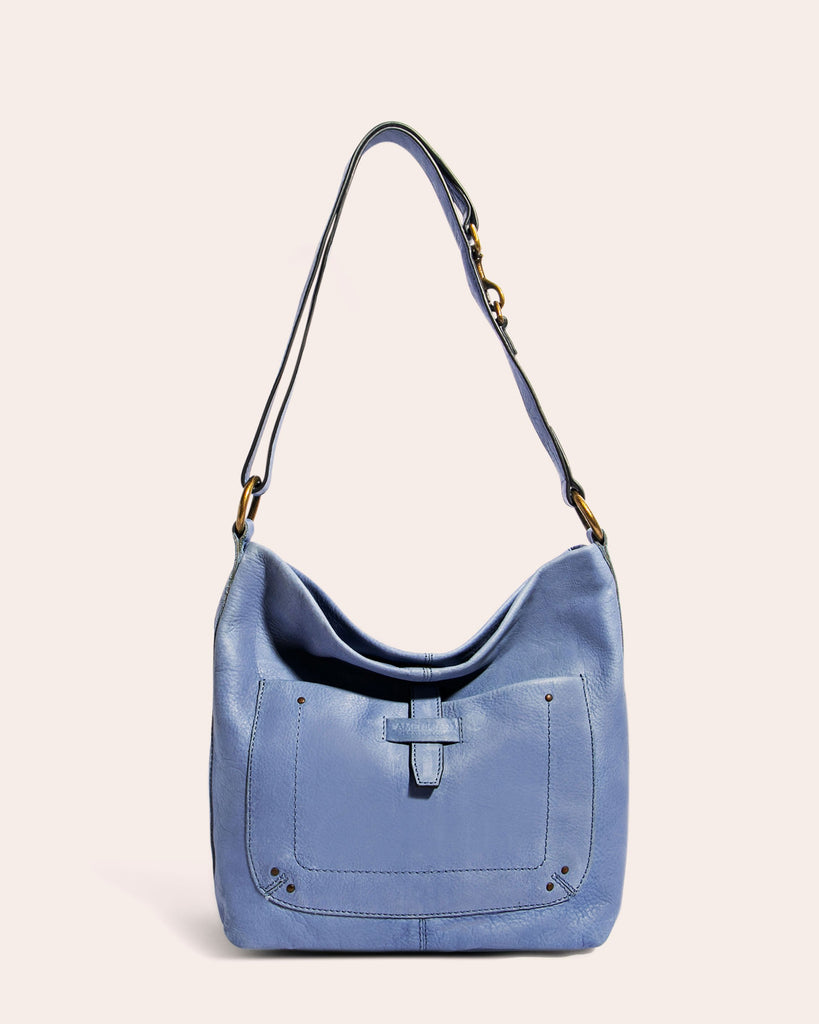 American Leather Co. Logan Convertible Hobo True Blue - front
