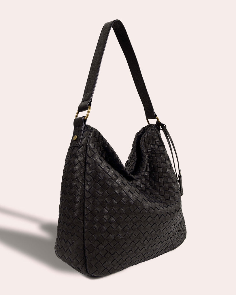 Modena Woven Hobo - side angle