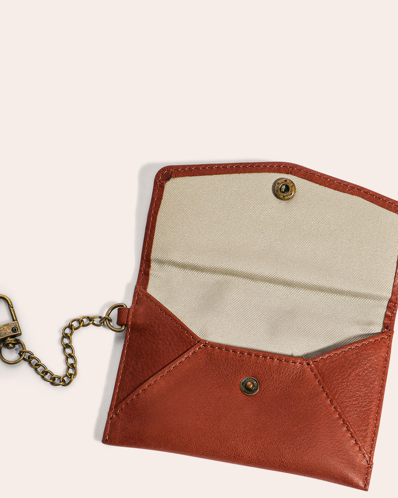 American Leather Co. Monica Coin Purse Butter Rum - interior functionality
