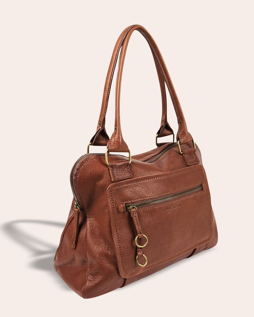 Montauk Dome Satchel - side angle