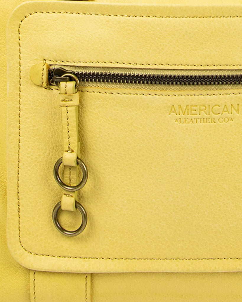 Montauk Dome Satchel - pale yellow lifestyle