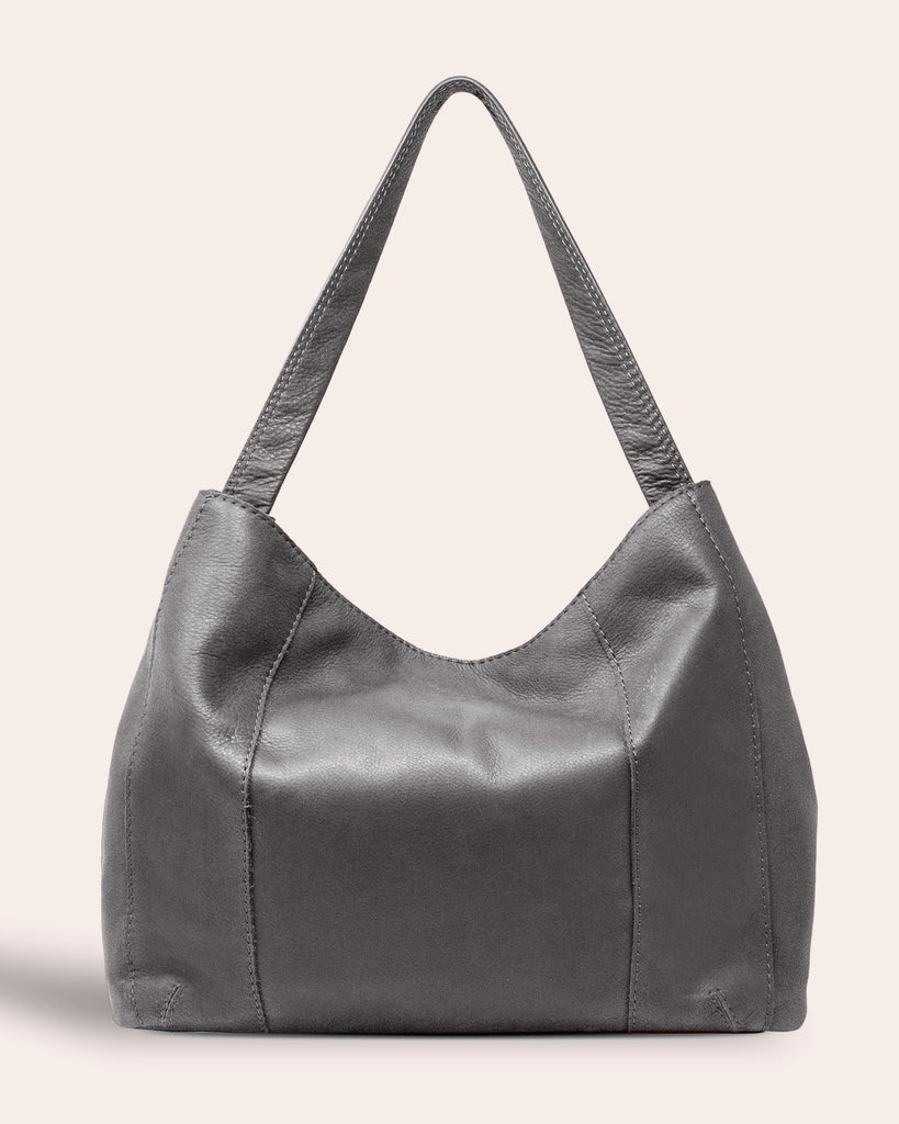 Philadelphia Double Entry Hobo - cafe latte tooled back