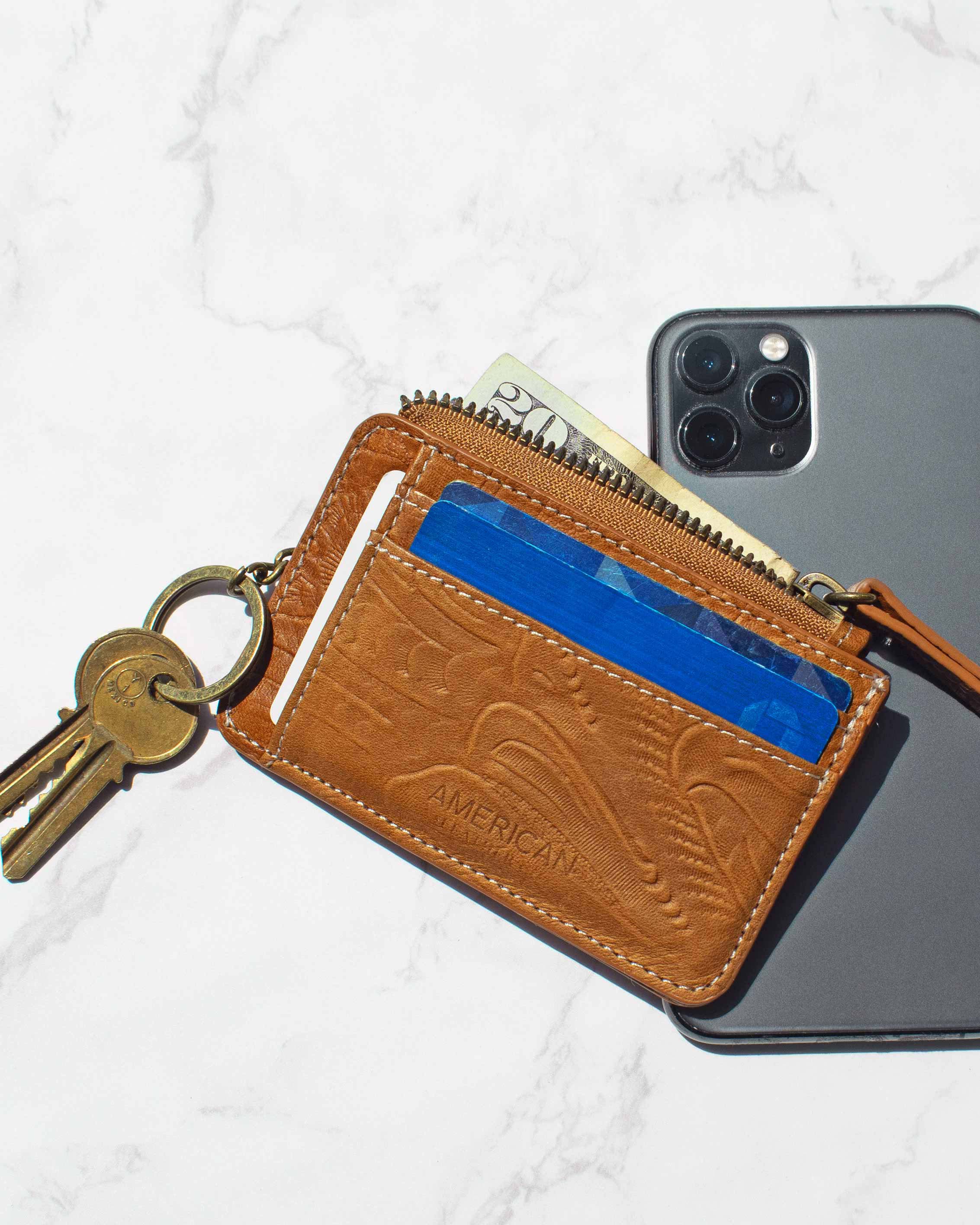 Leather Keychain Wallet