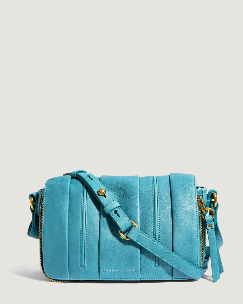 Zebrina Flap Crossbody Retro Blue - front