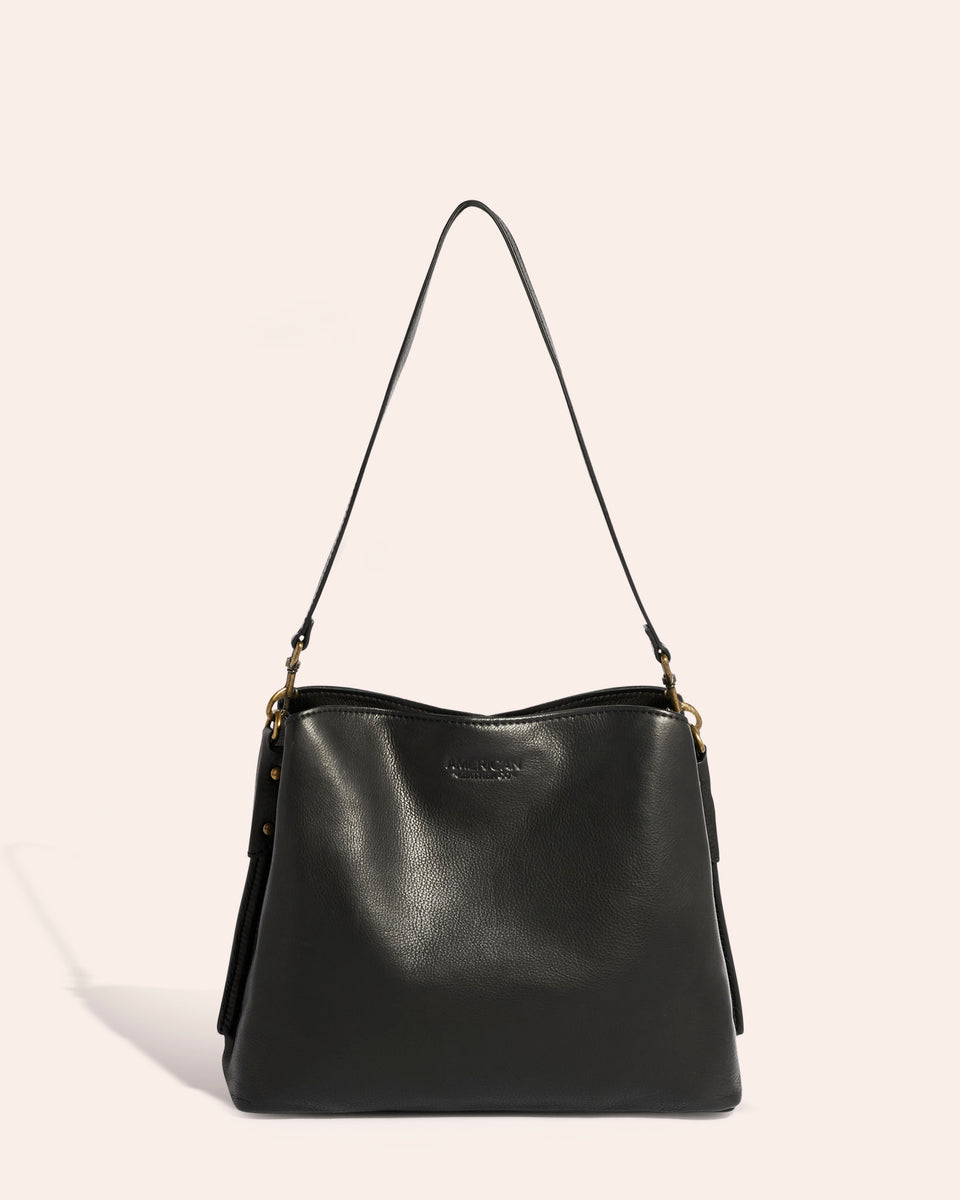 American Leather Co. Fairview Triple Entry Shoulder Black