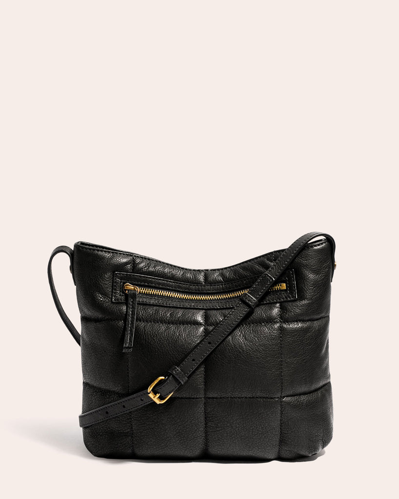 American Leather Co. Stella Quilted Crossbody Black - back