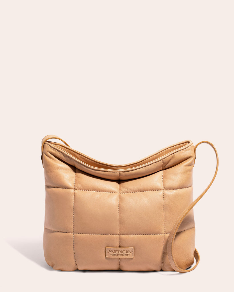American Leather Co. | Stella Quilted Crossbody Butter Rum - front