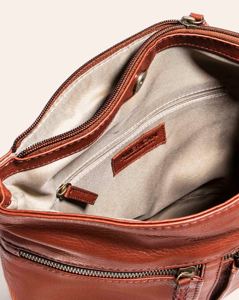 Hanover Double Entry Crossbody Morning Mist - Interior 