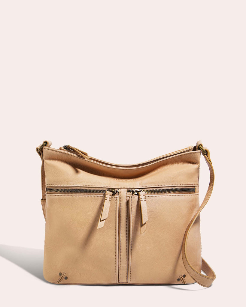 Hanover Double Entry Crossbody Cashew - Front