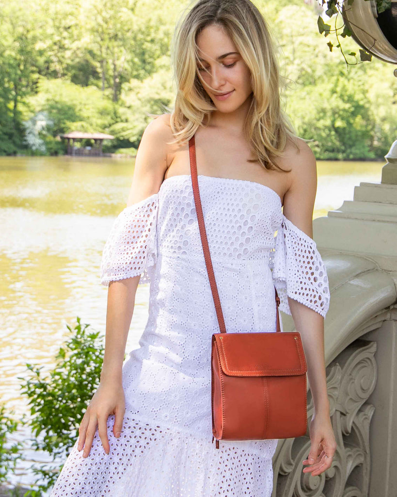 Kansas Large Crossbody Brandy - On Fig