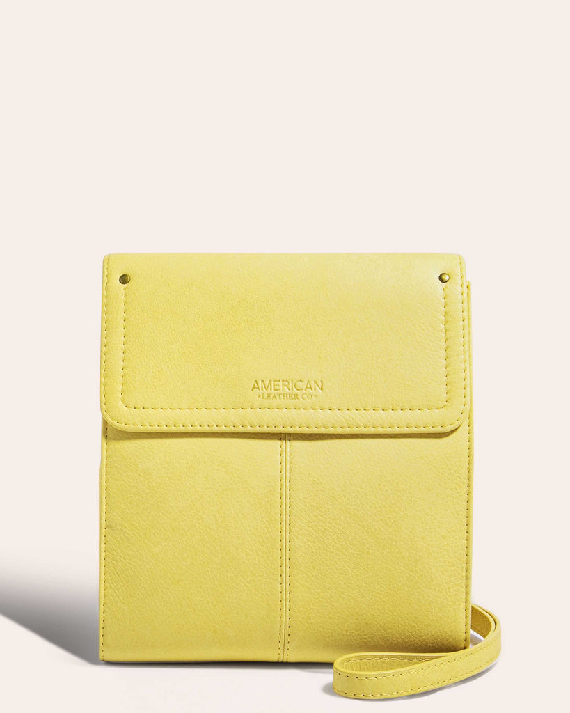 Kansas Large Crossbody Tender Yellow - Front