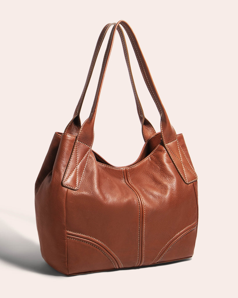 Lexington Satchel Brandy - Side
