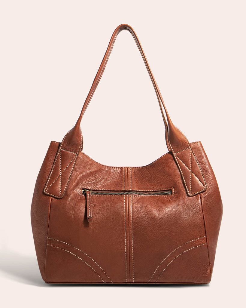 Lexington Satchel Brandy - Back