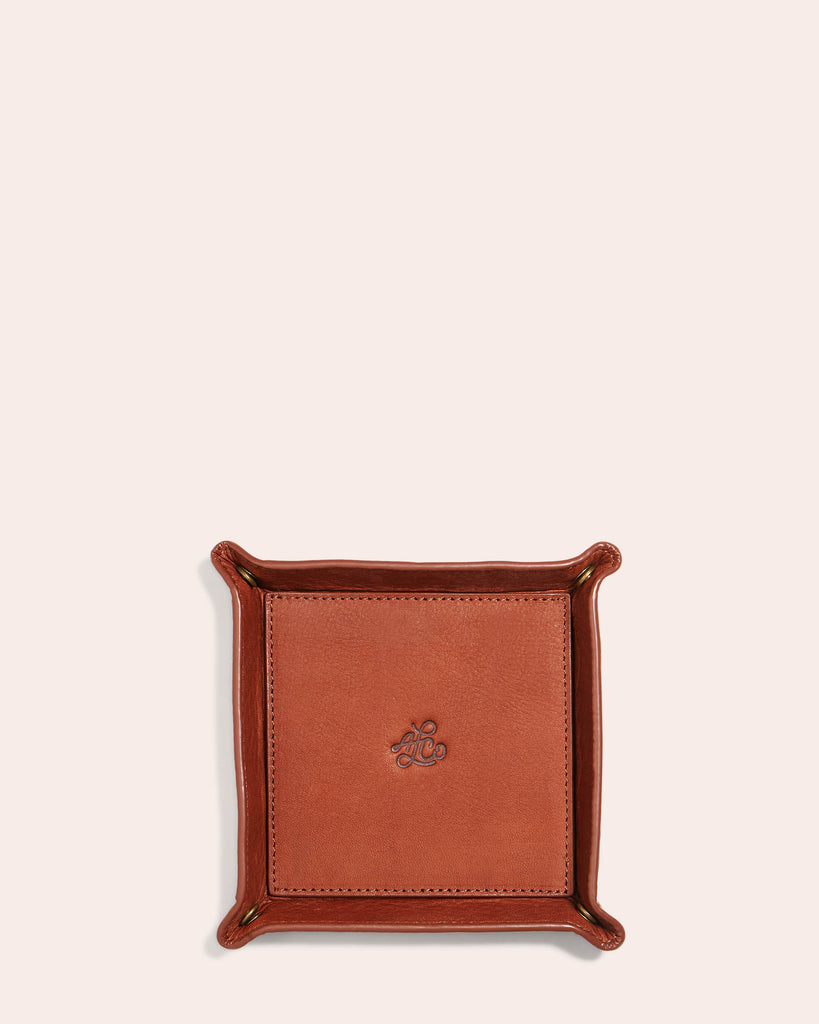 Manchester Leather Tray Brandy - Front