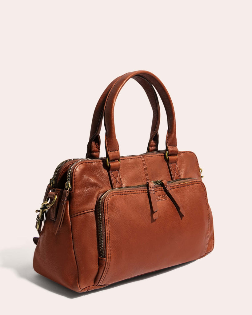 Quincy Satchel Cashew - Side