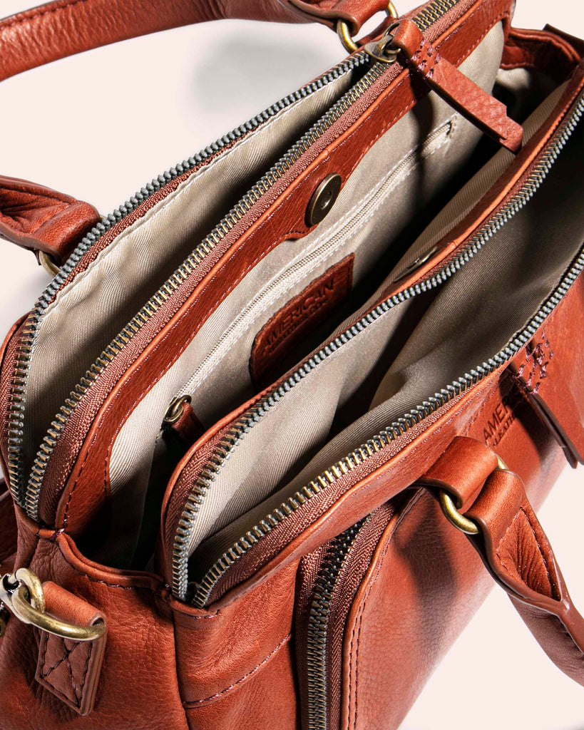 Quincy Satchel Cashew - Interior