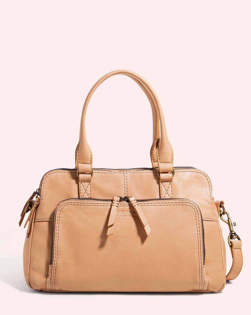 Quincy Satchel Cashew - Front