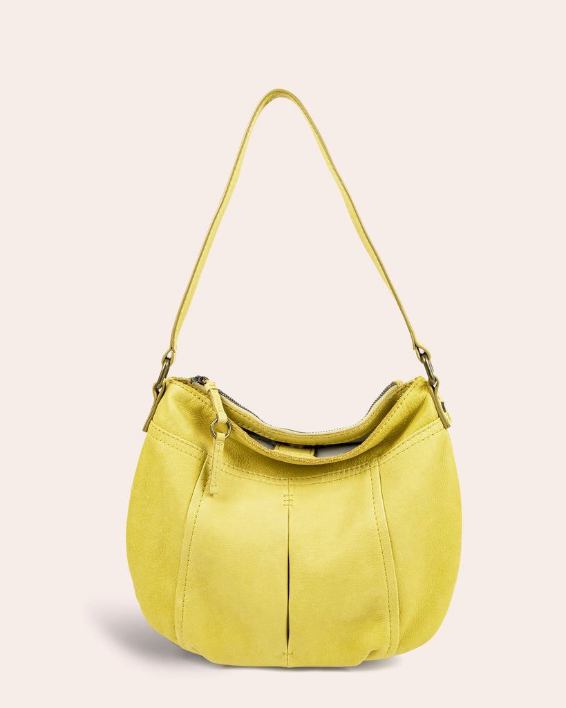 Vienna Double Entry Hobo - pale yellow front