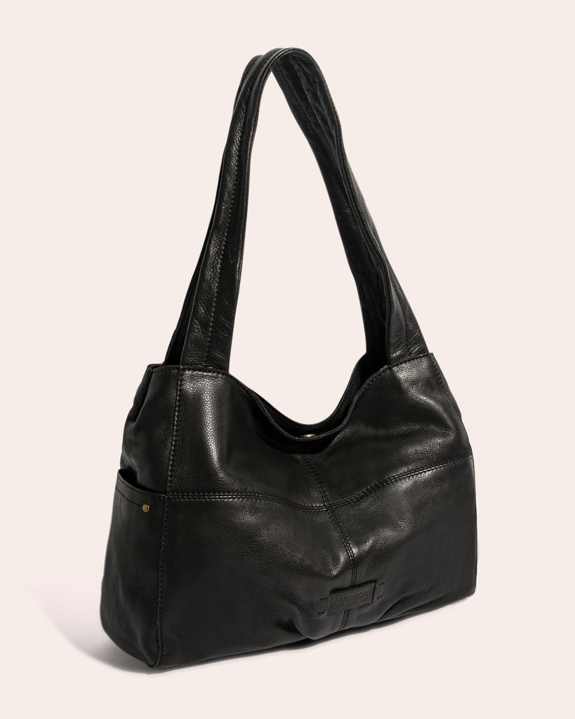 American Leather Co. Virginia Shopper True Blue - side angle