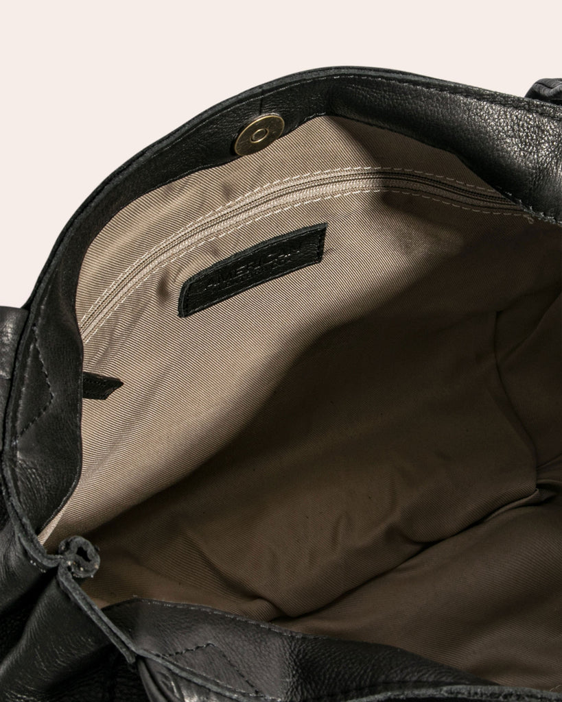 American Leather Co. Virginia Shopper True Blue - inside functionality